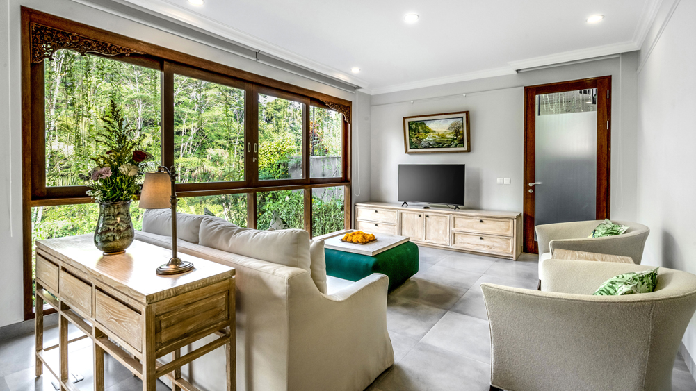 Pala Ubud - Villa Batur - Restful living area